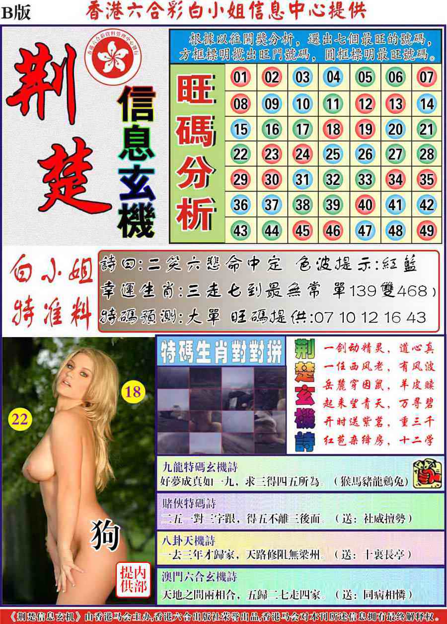 033期荆楚信息玄机B[图]